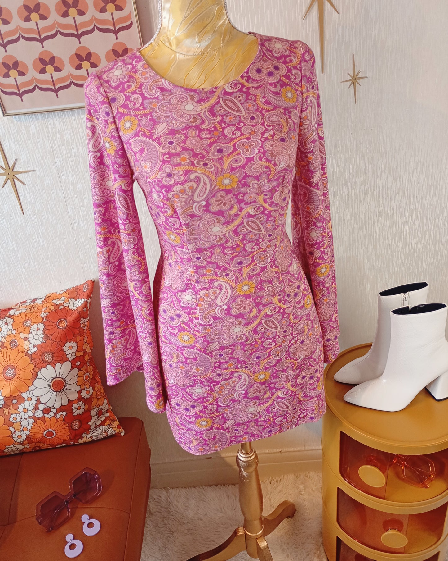 'Venus' Bell Sleeve Mini
