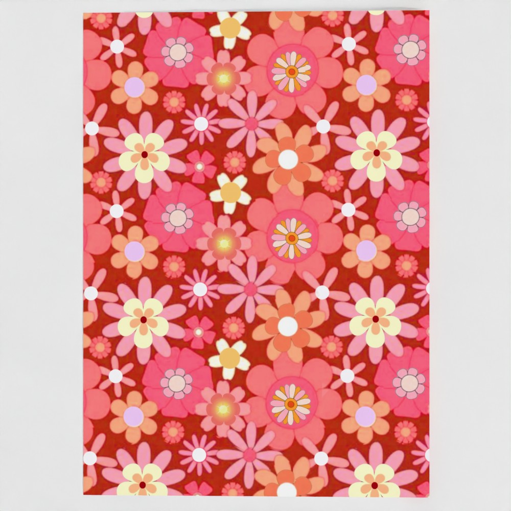 'Flower Child' Greetings Card With Badge
