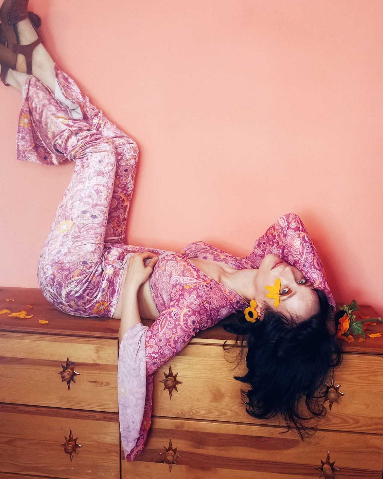 'Venus' Flares and Bell Sleeve Top Set