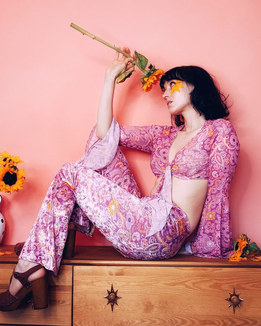 'Venus' Flares and Bell Sleeve Top Set