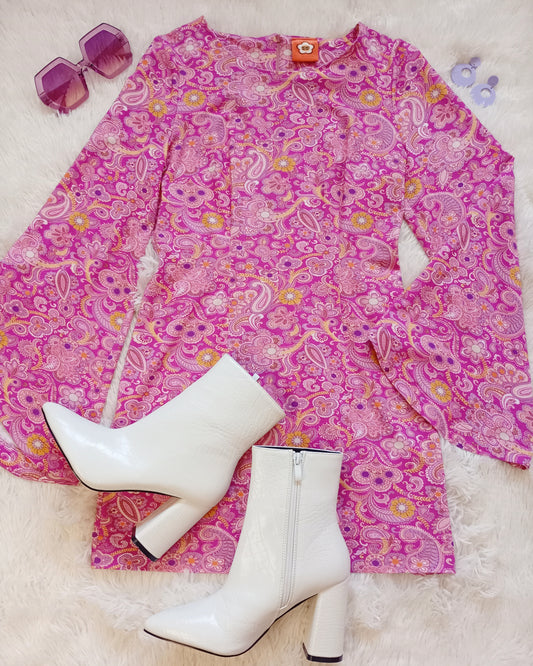 'Venus' Bell Sleeve Mini