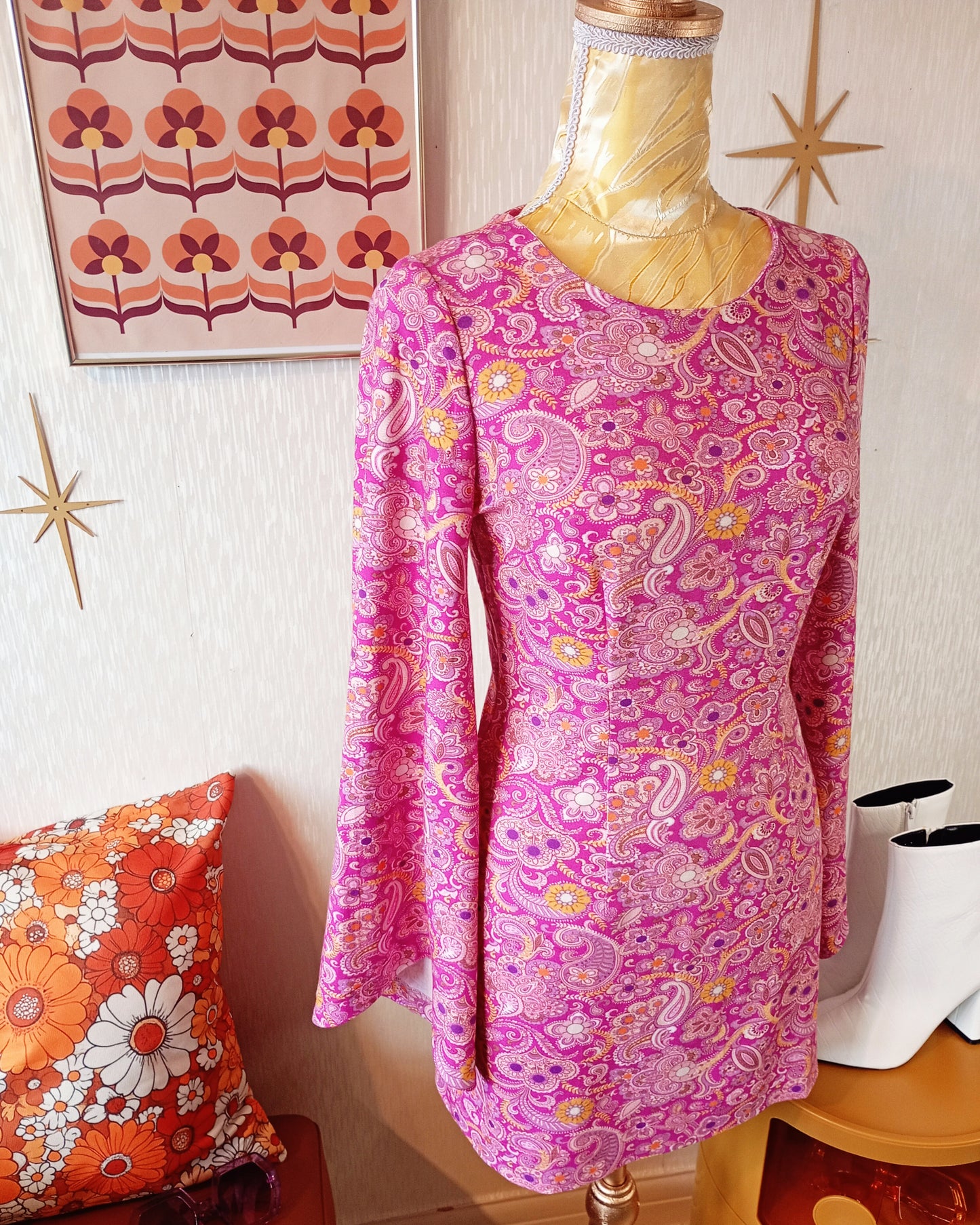 'Venus' Bell Sleeve Mini