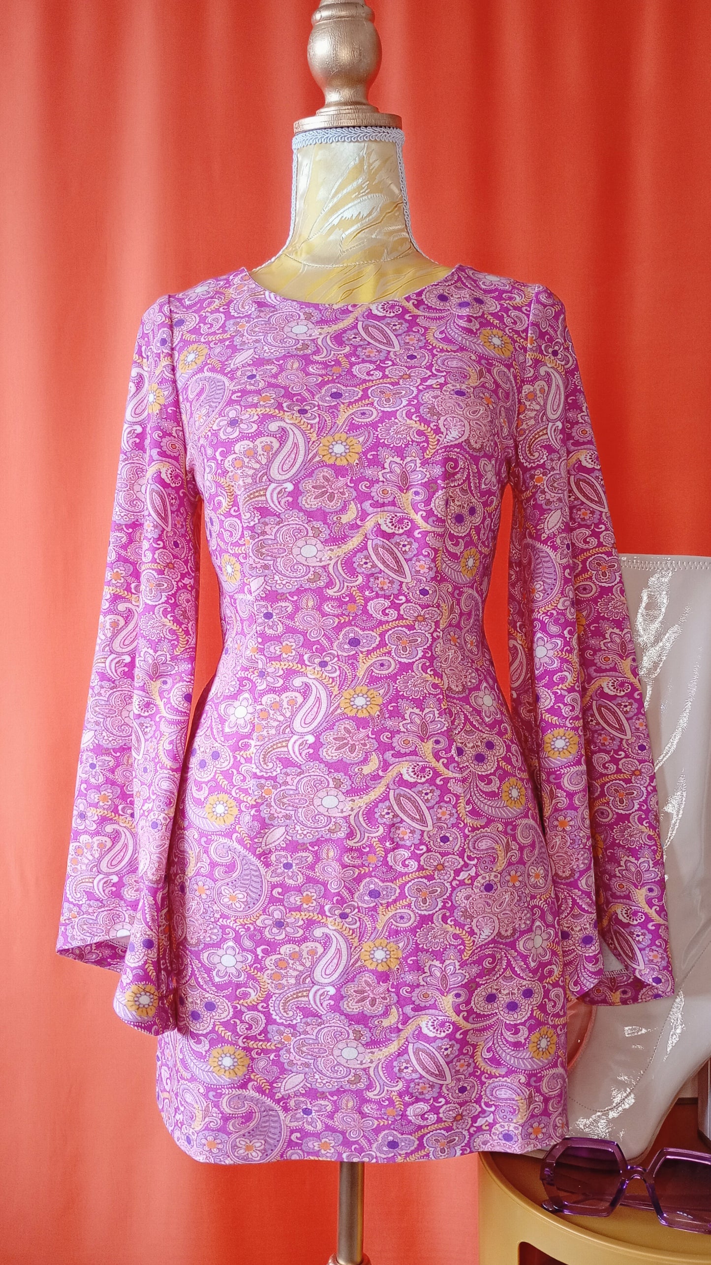 'Venus' Bell Sleeve Mini