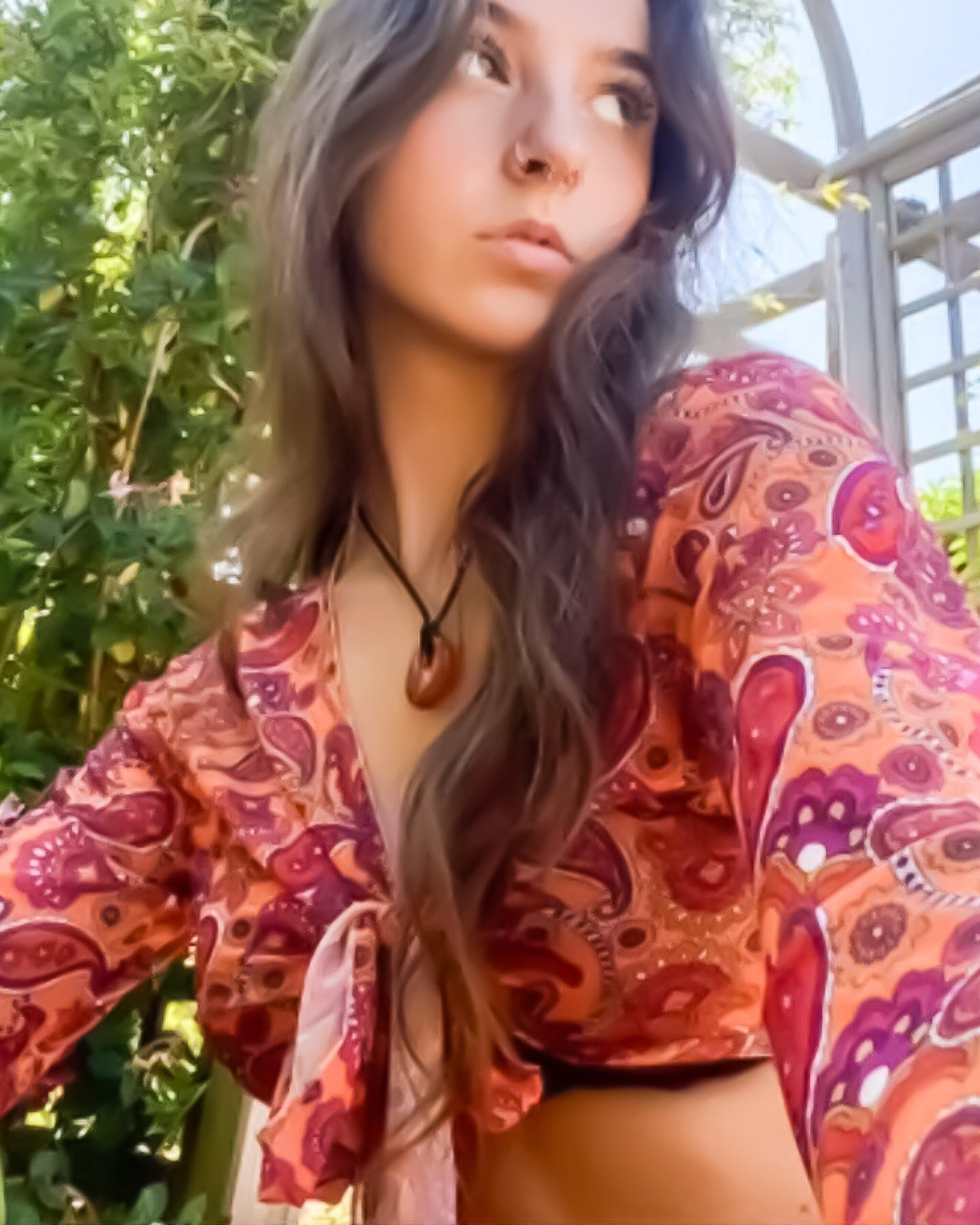 'Cosmic Empire' Bell Sleeve Top
