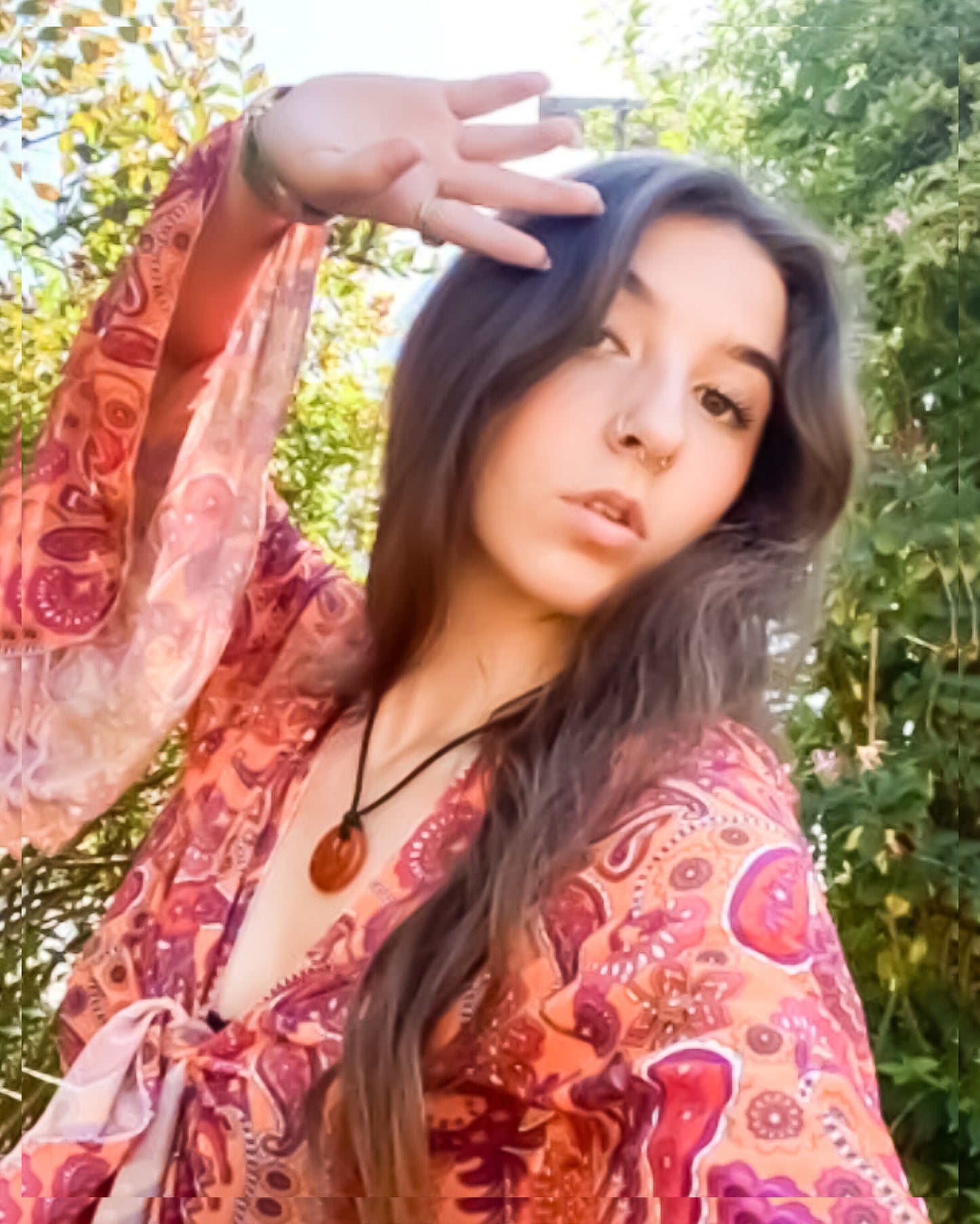 'Cosmic Empire' Bell Sleeve Top