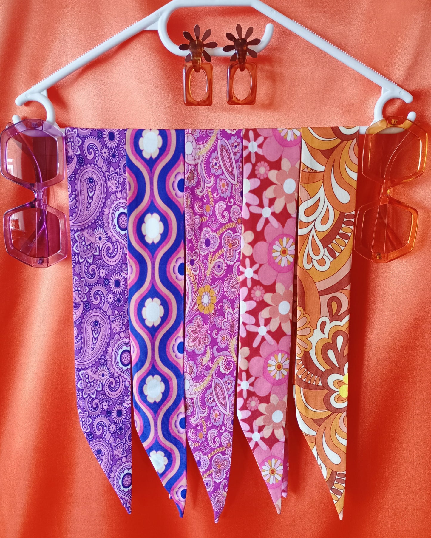 'Purple Haze' Skinny Scarf
