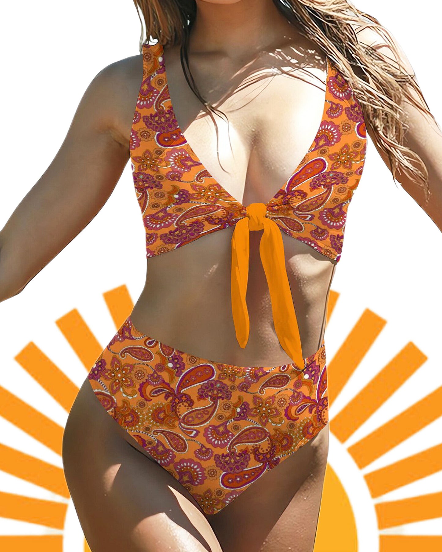 'Cosmic Empire' Front Bow Bikini