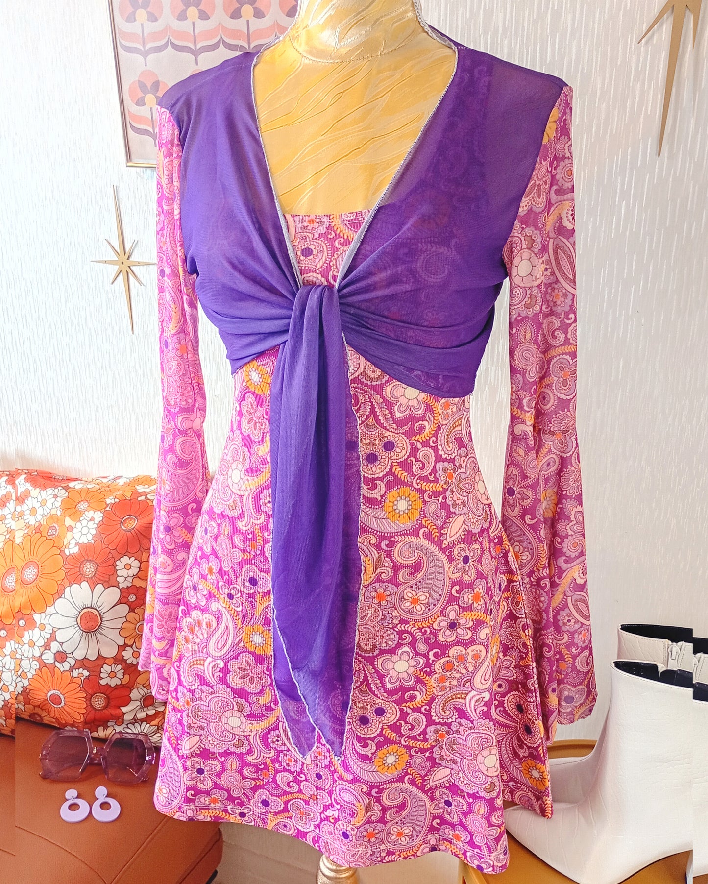 'Venus' Summer Dress and Bell Sleeve Top Set