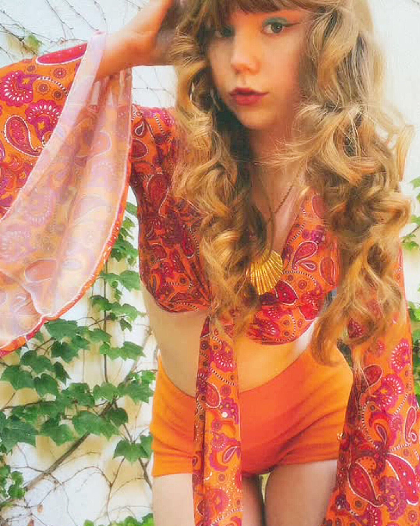 'Cosmic Empire' Bell Sleeve Top