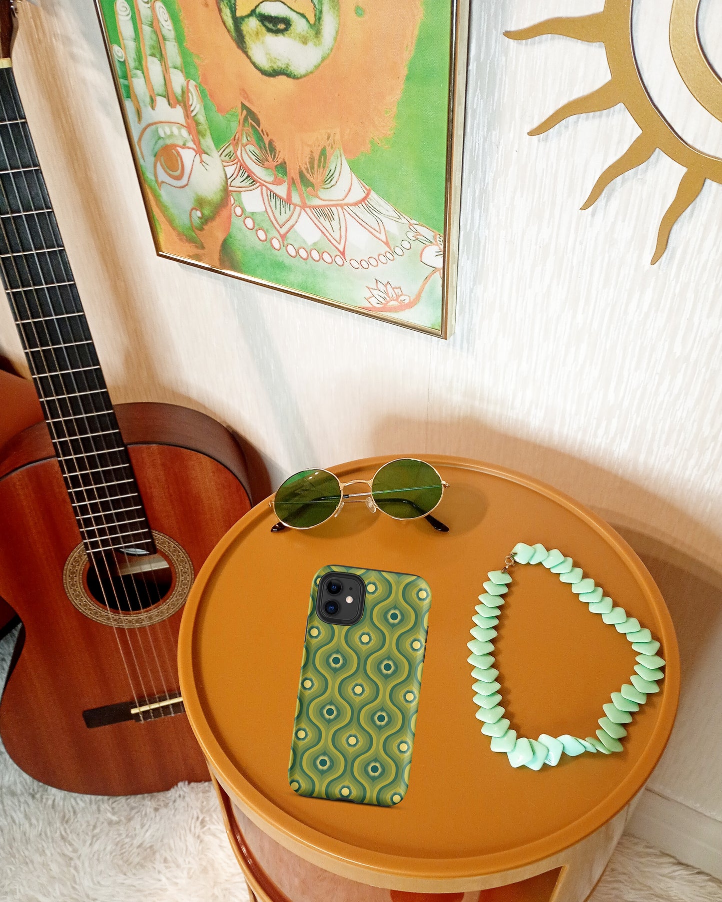 'Kitsch Queen' In Green Phone Case