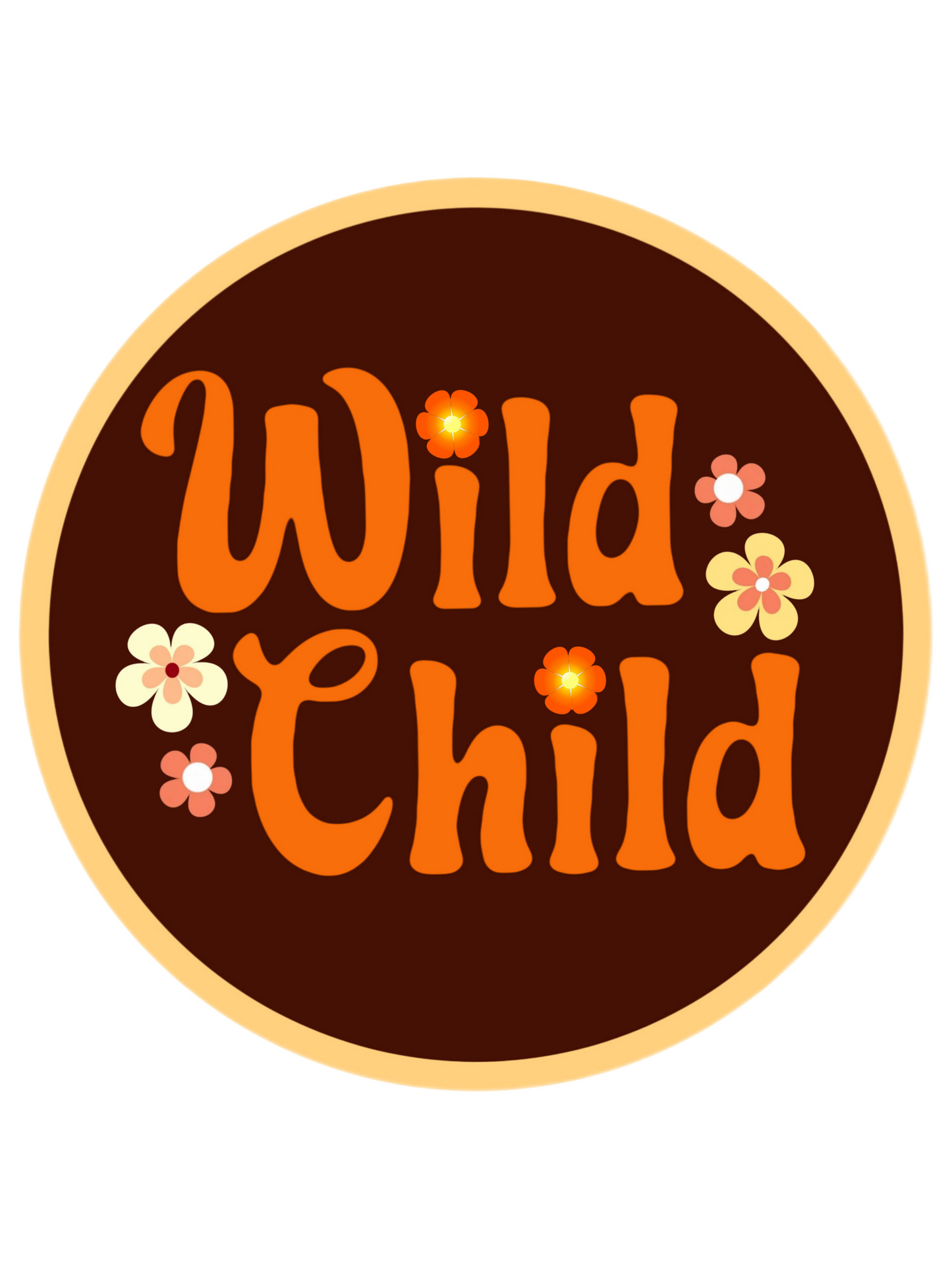 'Wild Child' Greetings Card With Badge
