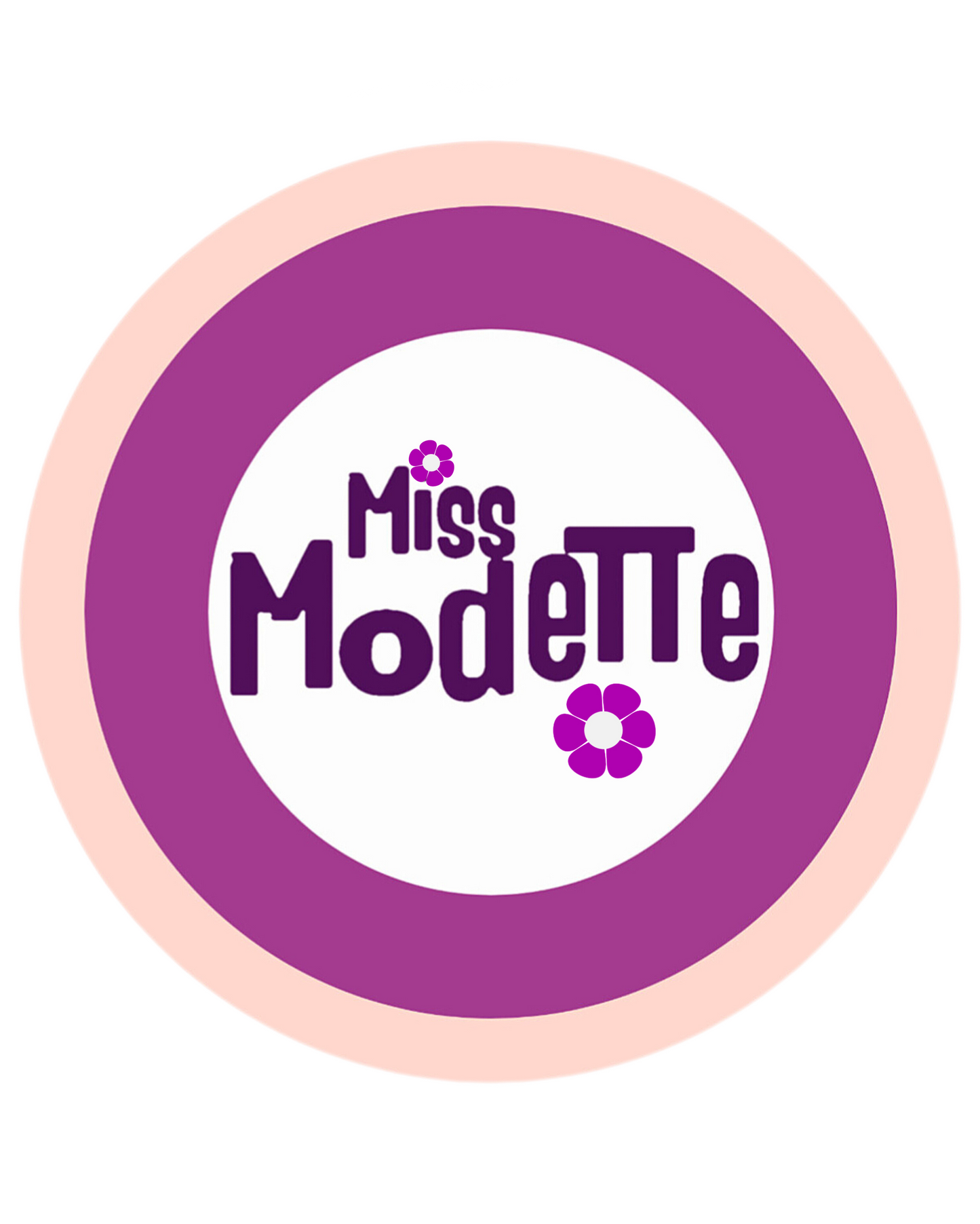 'Miss Modette' Greetings Card With Badge