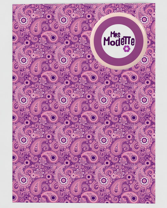 'Mrs Modette' Greetings Card With Badge