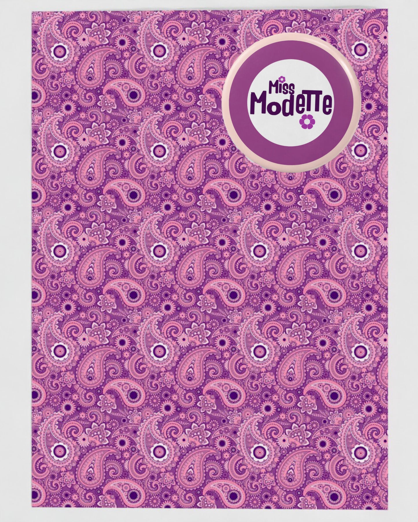 'Miss Modette' Greetings Card With Badge